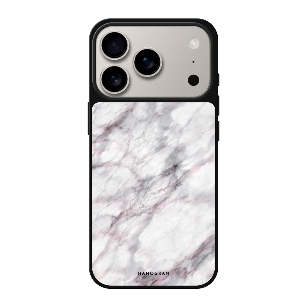 Cursive Name & Marble 大理石 iPhone 17 Pro Max 鏡面手機殼主圖