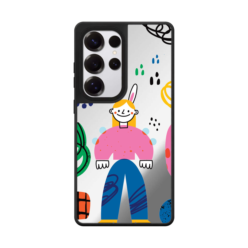 Abstract People 鏡面手機殼