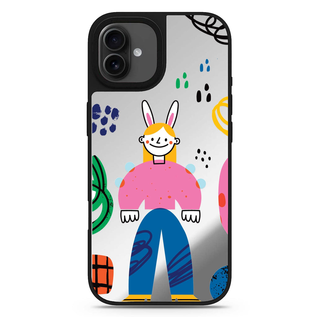 Abstract People 款式4 iPhone 17 抽象藝術鏡面手機殼 主圖設計