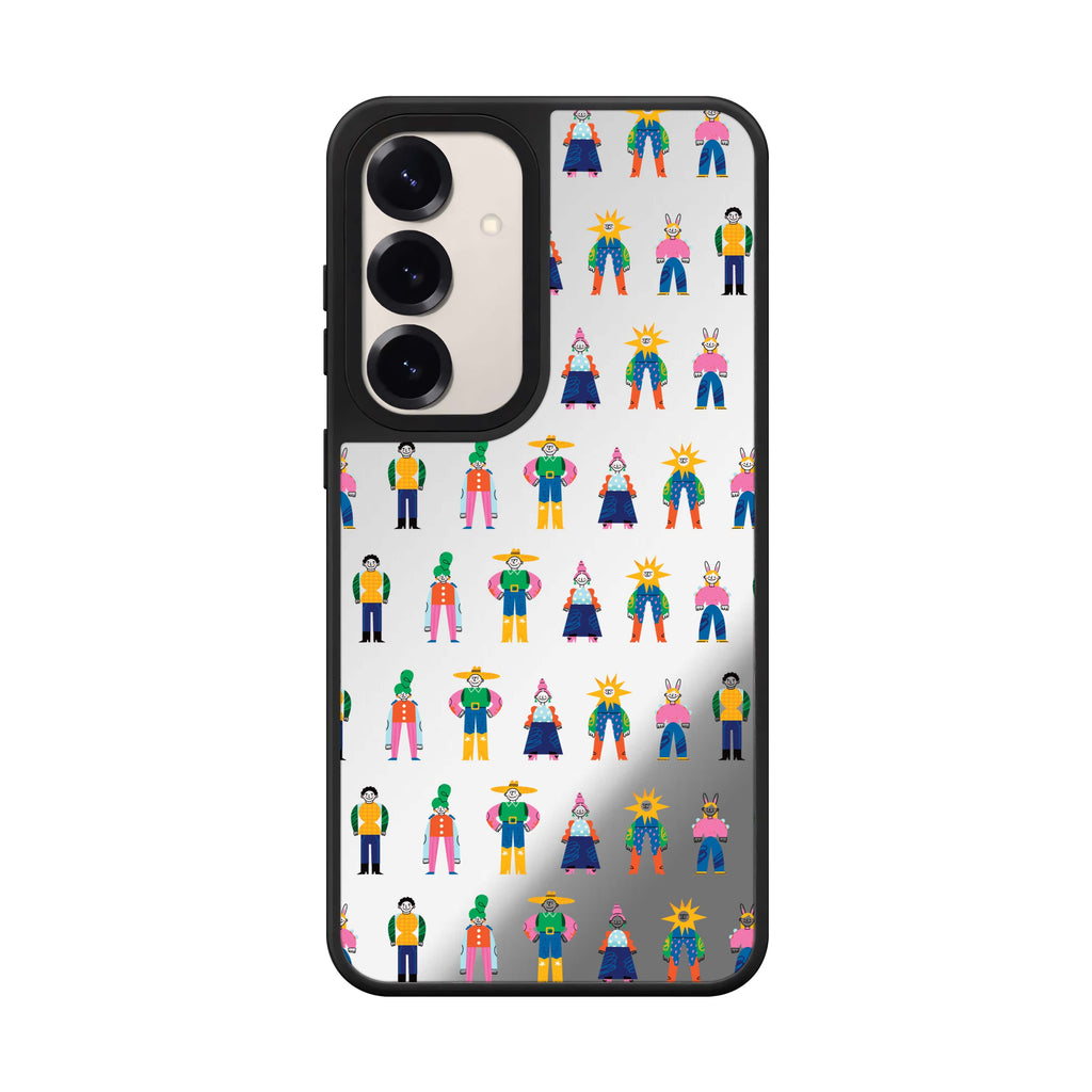 Abstract People Family 鏡面手機殼