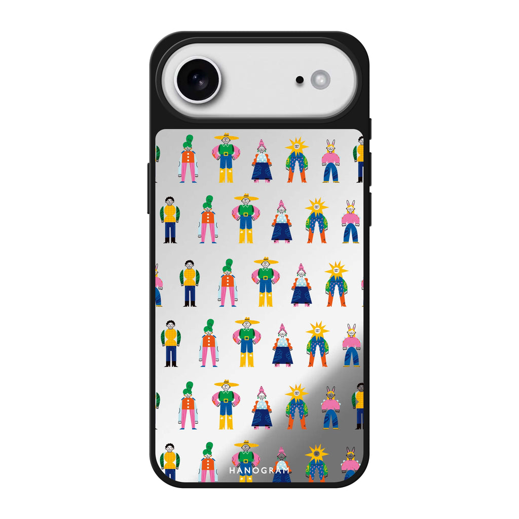 Abstract People Family 鏡面手機殼