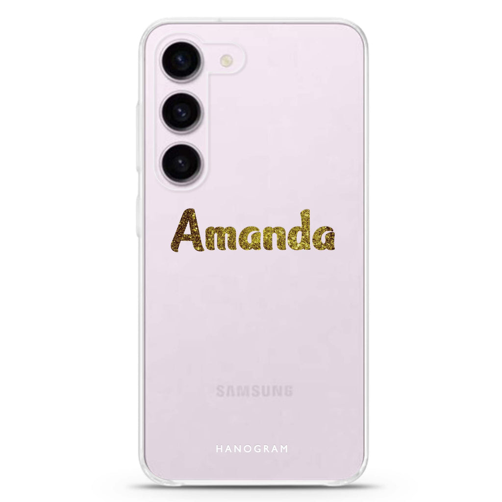 Glittering Gold Samsung Galaxy 水晶透明保護殼