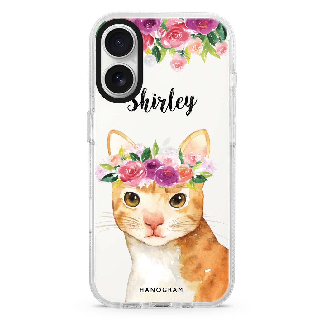 Floral and Cat 水晶透明保護殼