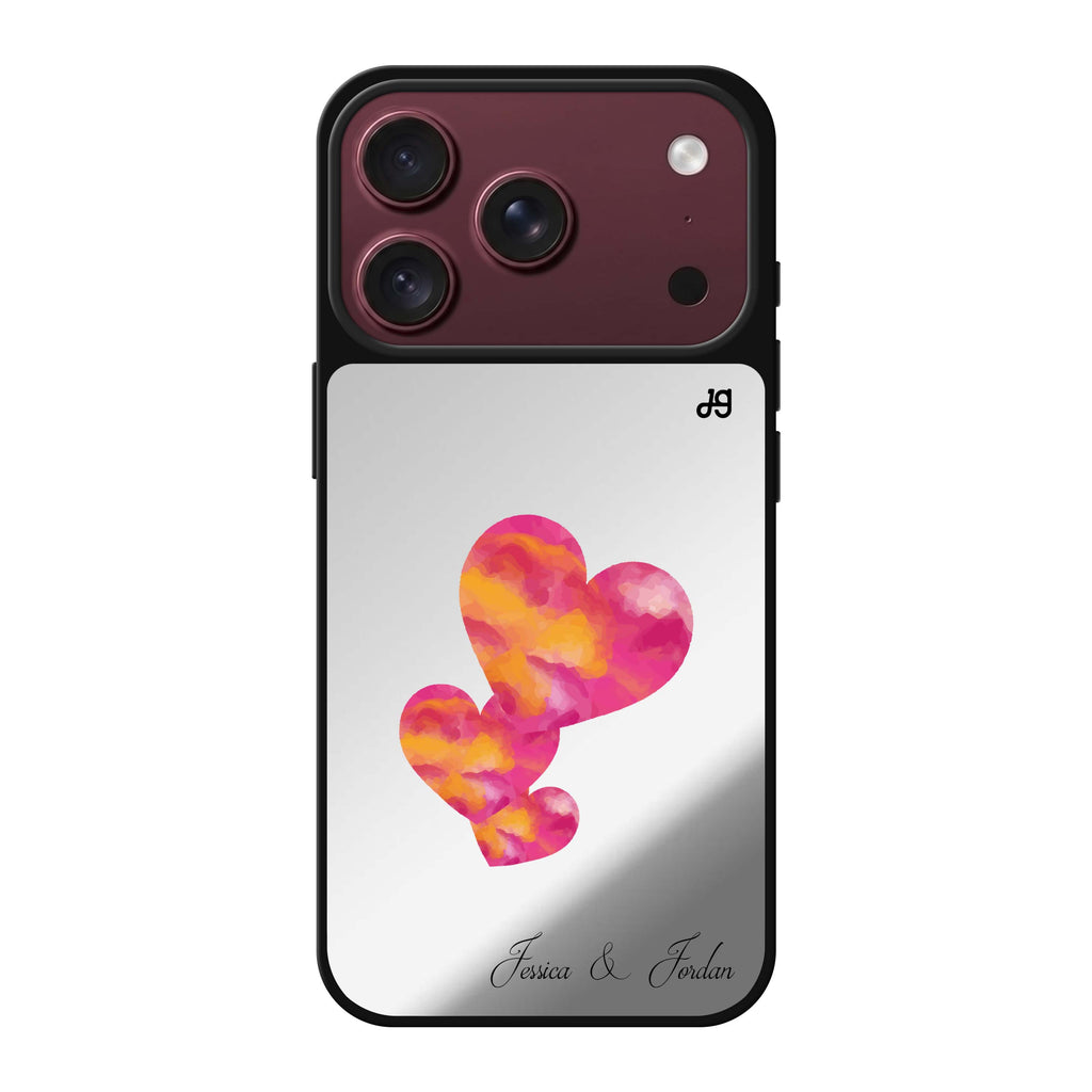 Red Hearts 鏡面手機殼