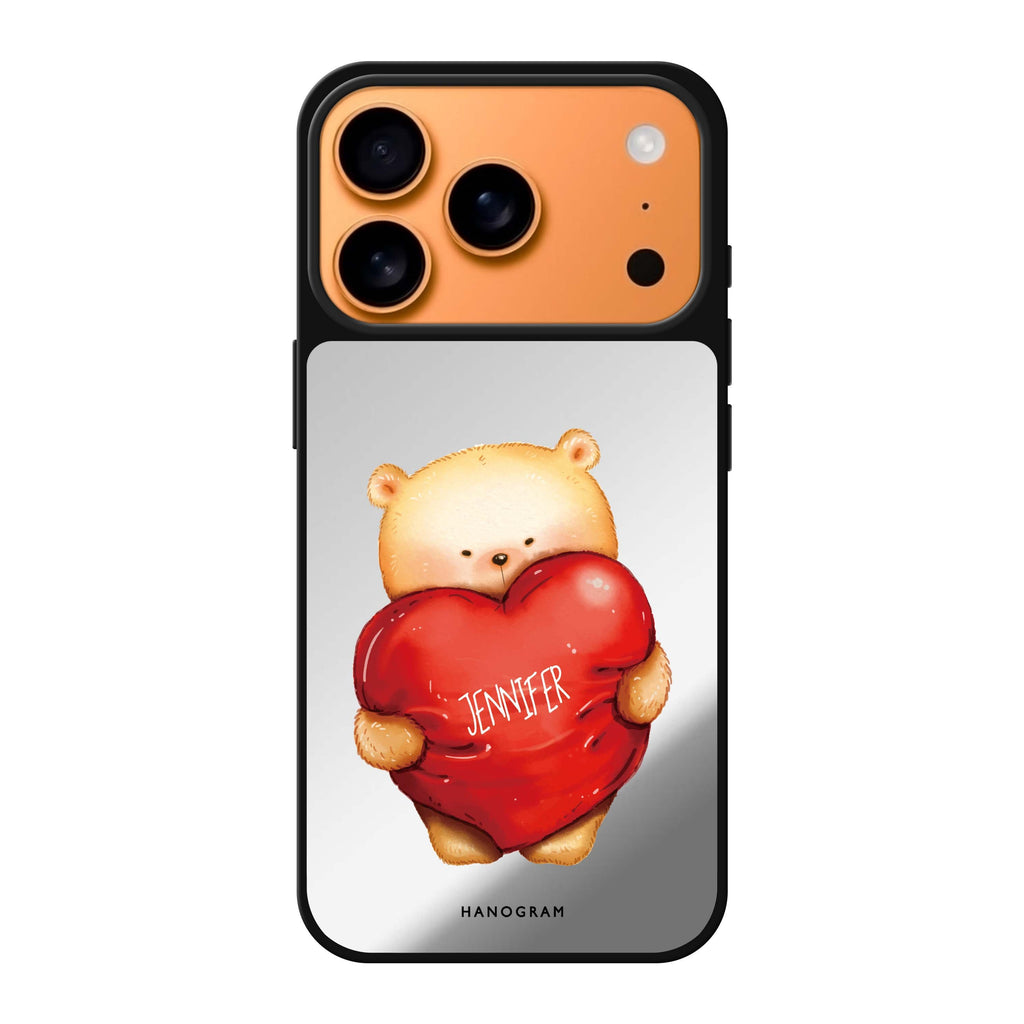 Bear Hug 小熊 iPhone 17 Pro Max 鏡面手機殼主圖