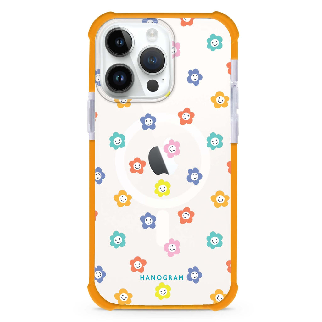 Little Smile Flowers iPhone Magsafe 兼容超強防摔保護殼