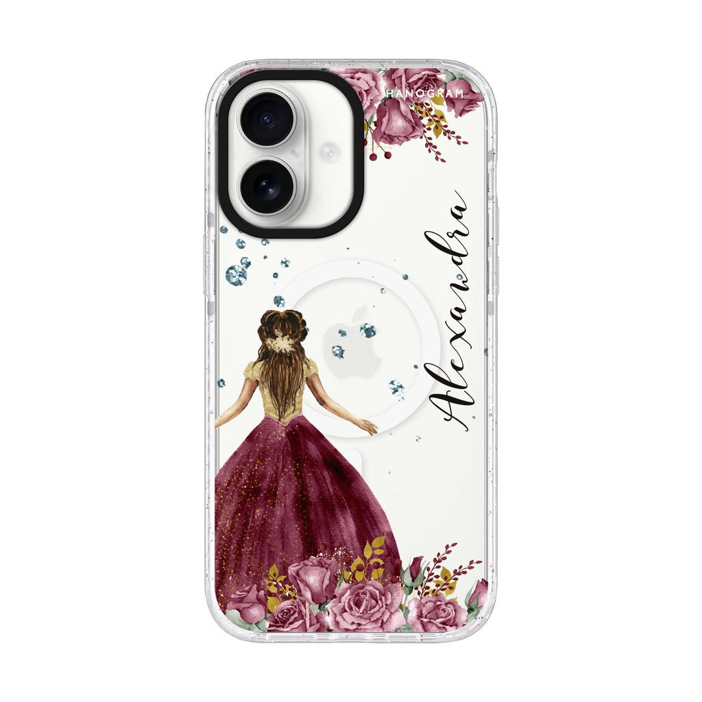 Princess In Garden iPhone 17 水晶透明保護殼正面展示