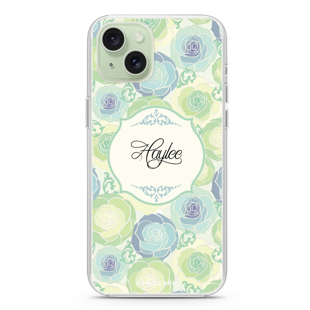 Art of Rose I iPhone 15 Plus Magsafe 兼容水晶透明保護殼