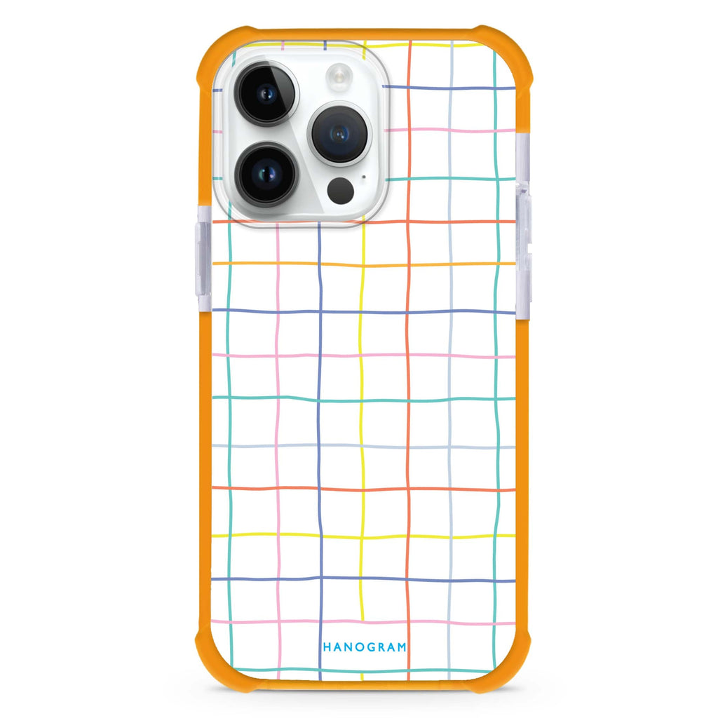 Colourful Checked Pattern iPhone Magsafe 兼容超強防摔保護殼