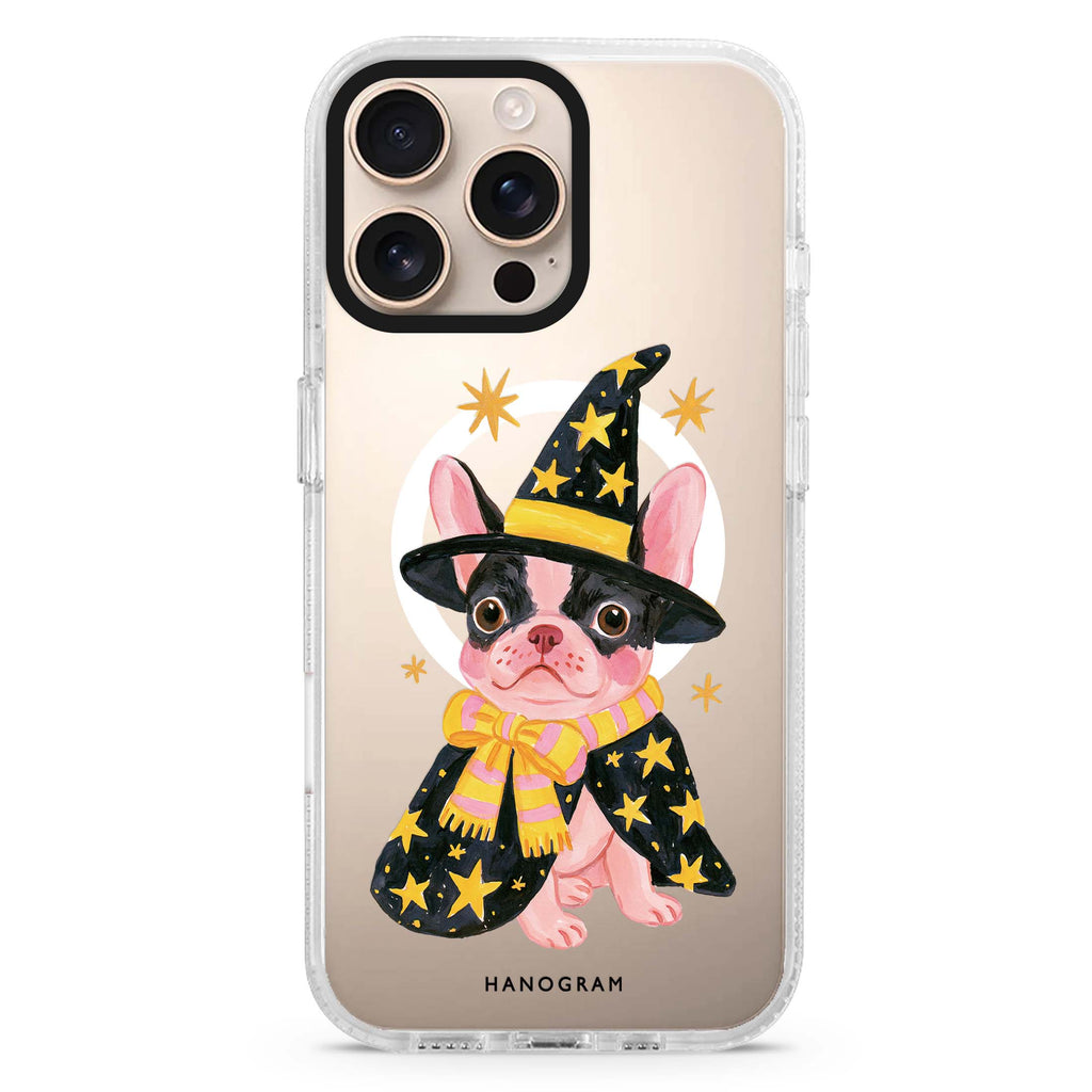 Frenchie Spell School Magsafe 兼容水晶透明保護殼