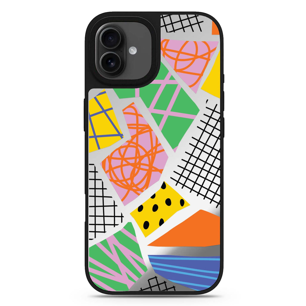 Flowers Pattern 款式4 iPhone 17 花卉鏡面手機殼 主圖設計