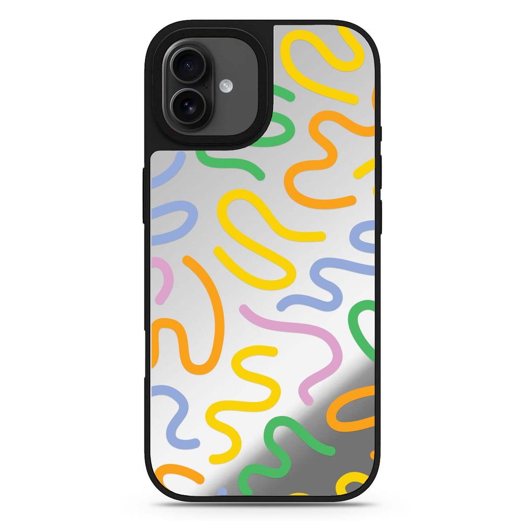 Abstract Doodles 款式1 iPhone 17 抽象藝術鏡面手機殼 主圖設計