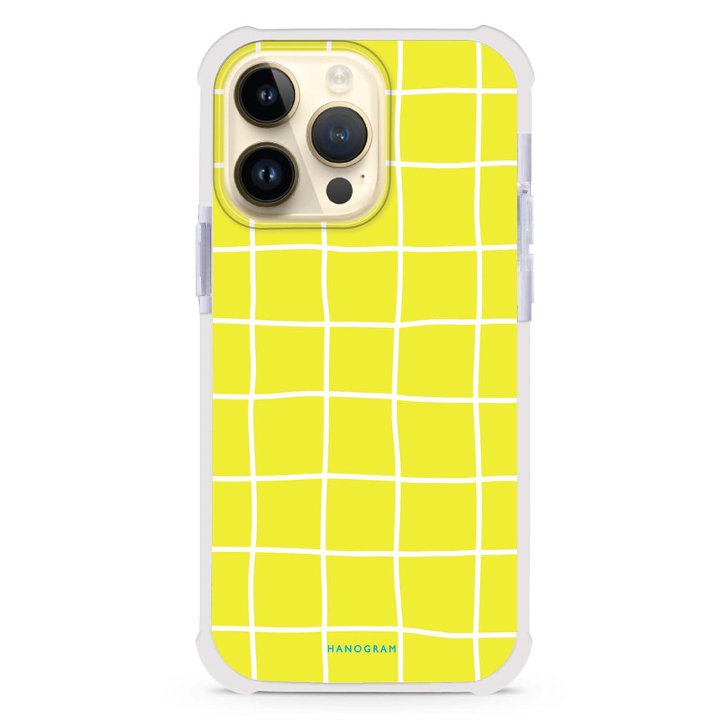 Yellow Checked Pattern 超強防摔保護殼
