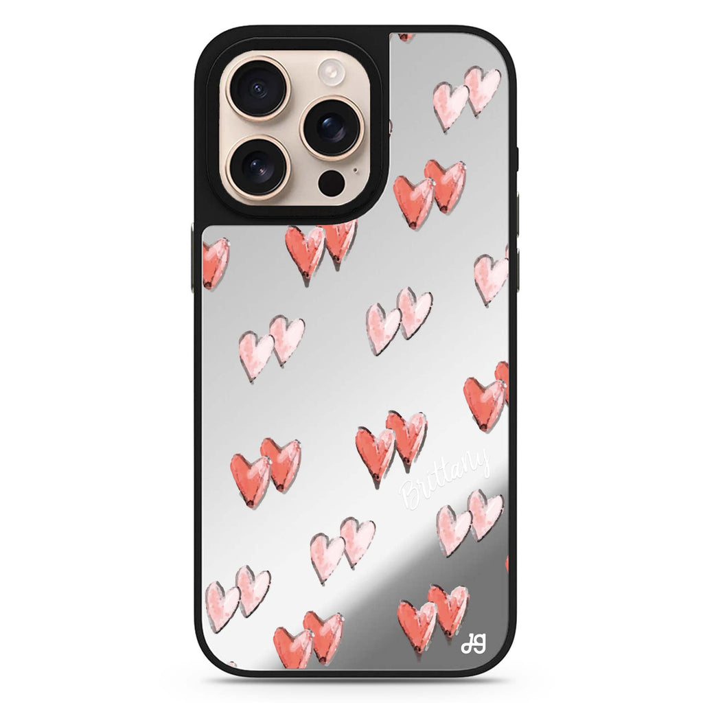 Double Heart 鏡面手機殼