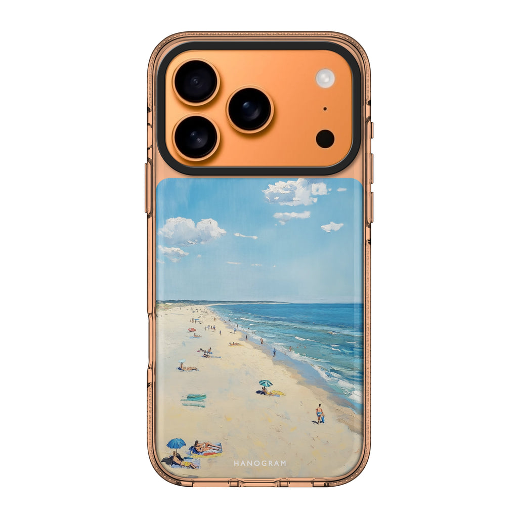 Day Off by the Sea iPhone 17 Pro Max MagSafe 水晶透明保護殼 自然風格設計 圖1