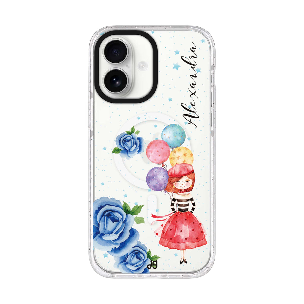 Thumbeina iPhone 17 水晶透明保護殼正面展示