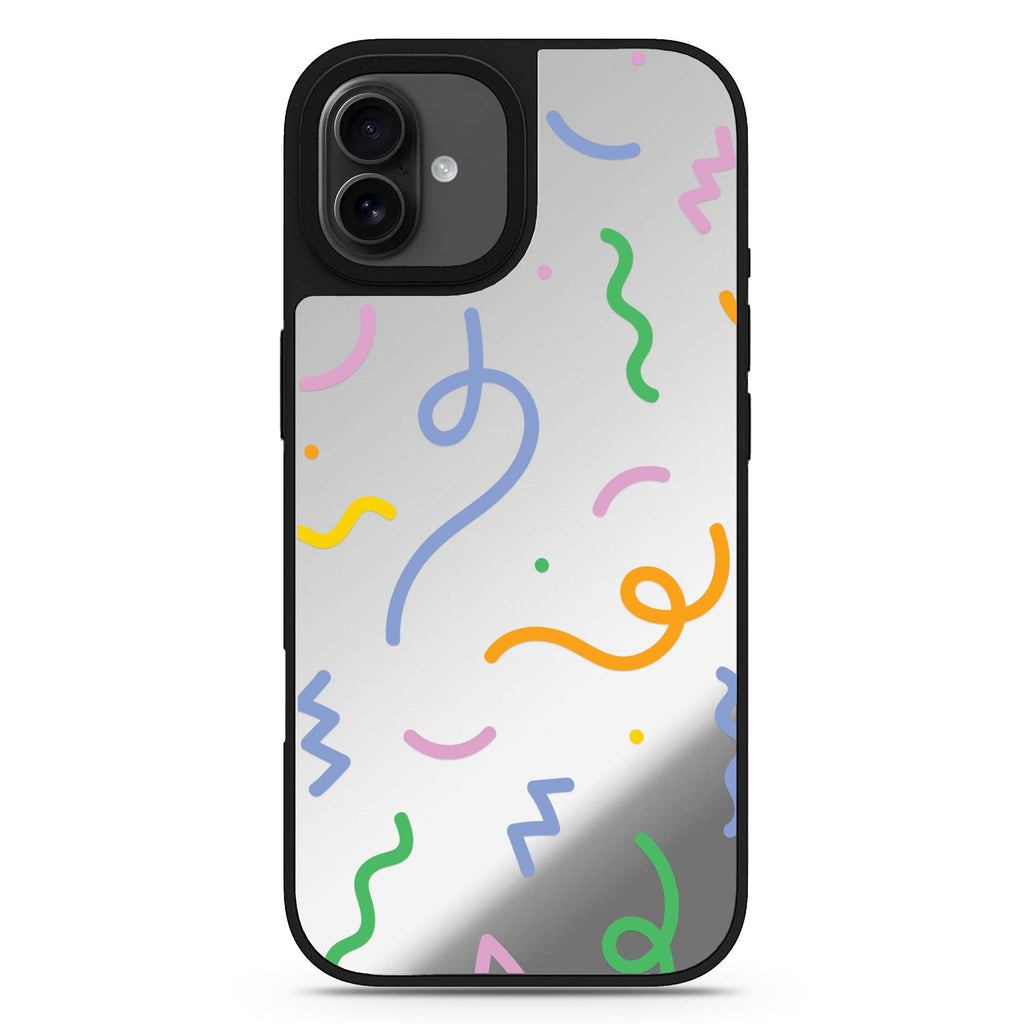 Abstract Doodles 款式5 iPhone 17 抽象藝術鏡面手機殼 主圖設計