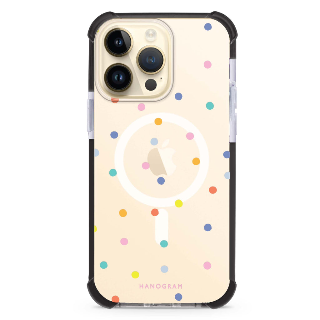 Colourful Dot Pattern iPhone Magsafe 兼容超強防摔保護殼