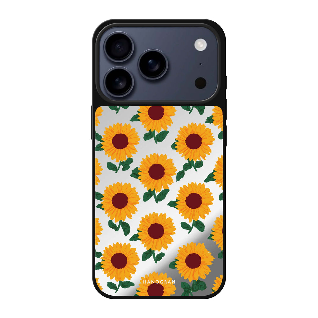 Golden Sunflowers 金色花卉 iPhone 17 Pro Max 鏡面手機殼主圖