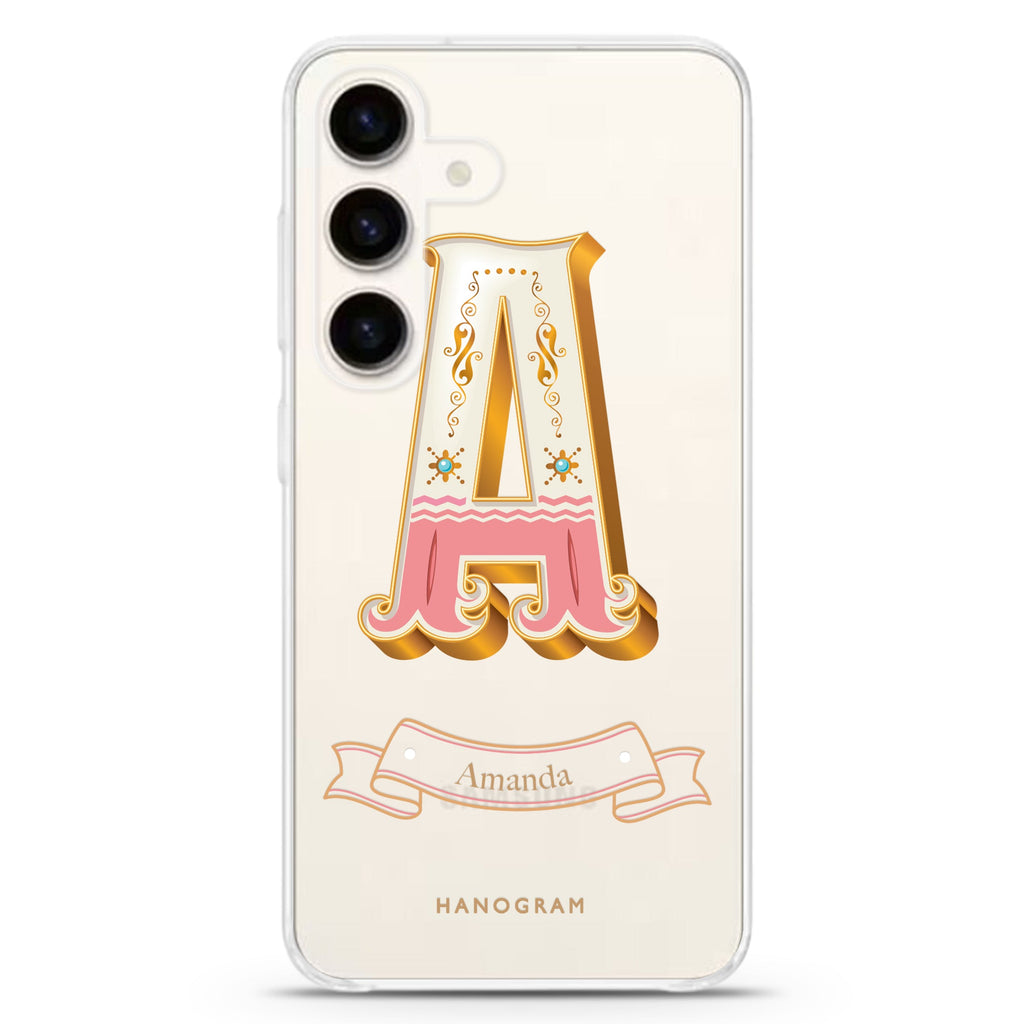 Circus monogram Samsung Galaxy S26/S25/S24 水晶透明保護殼正面展示
