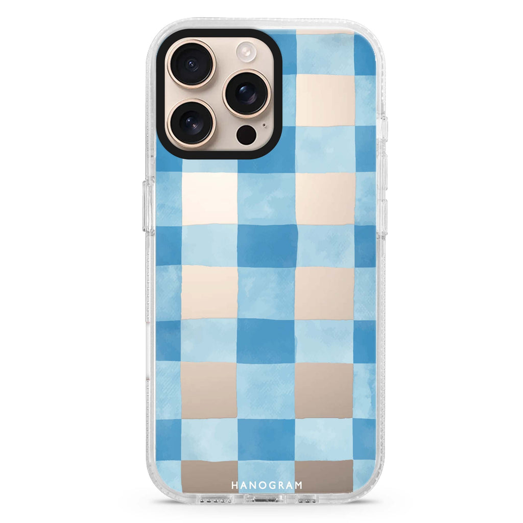 Gingham Sky Magsafe 兼容水晶透明保護殼