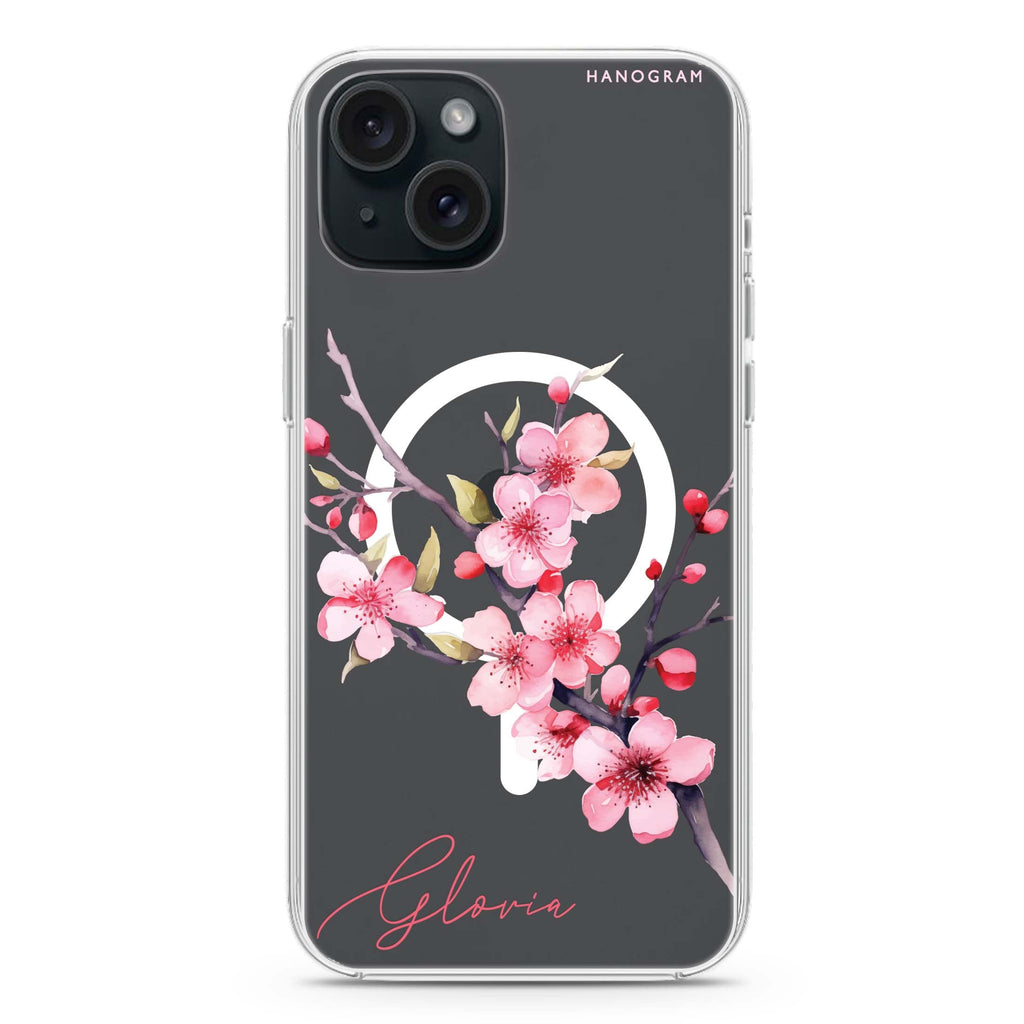 Petal Harmony iPhone 15 Magsafe 兼容水晶透明保護殼
