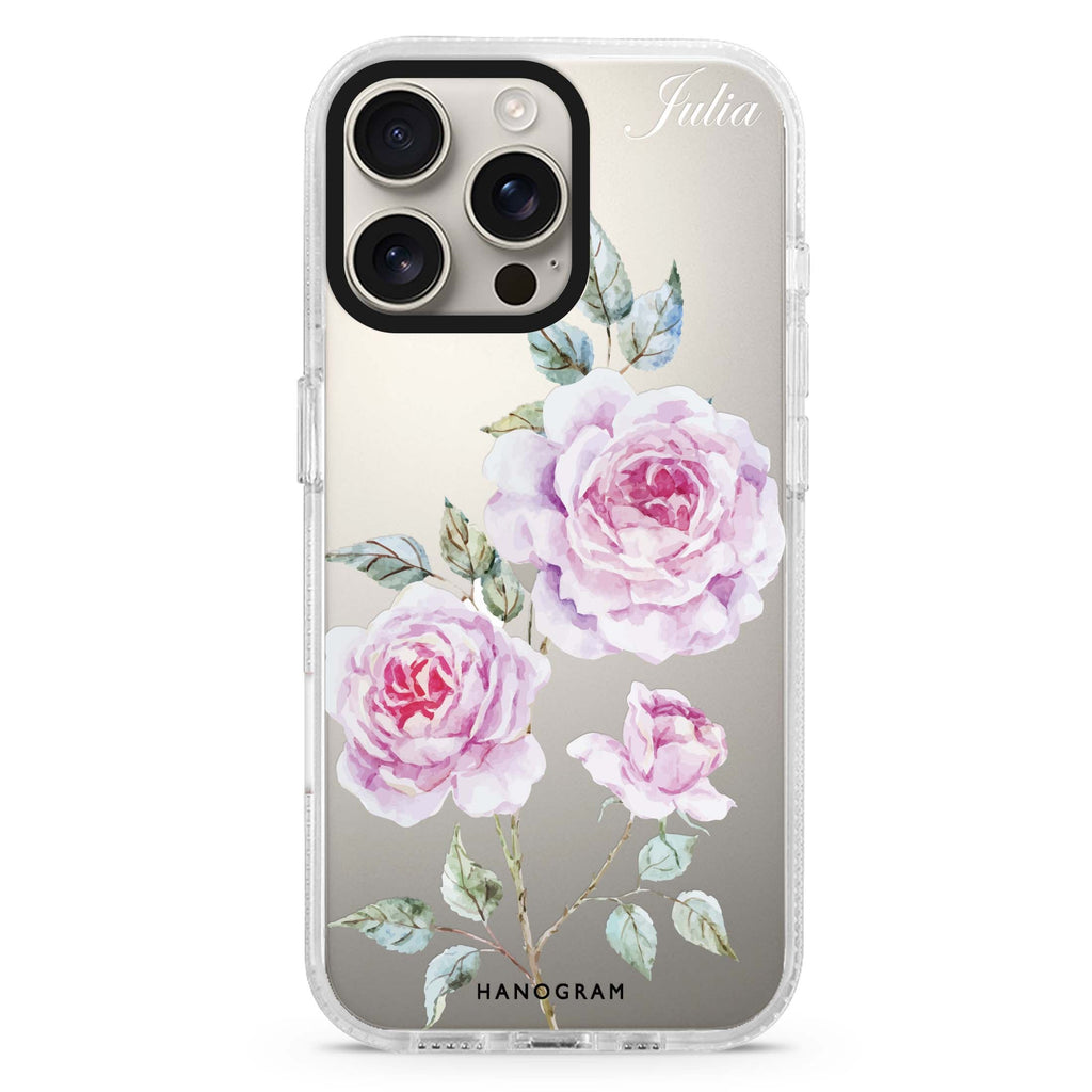 Simple Floral iPhone 16 Pro & 16 Pro Max Case - Personalized and Stylish Protection