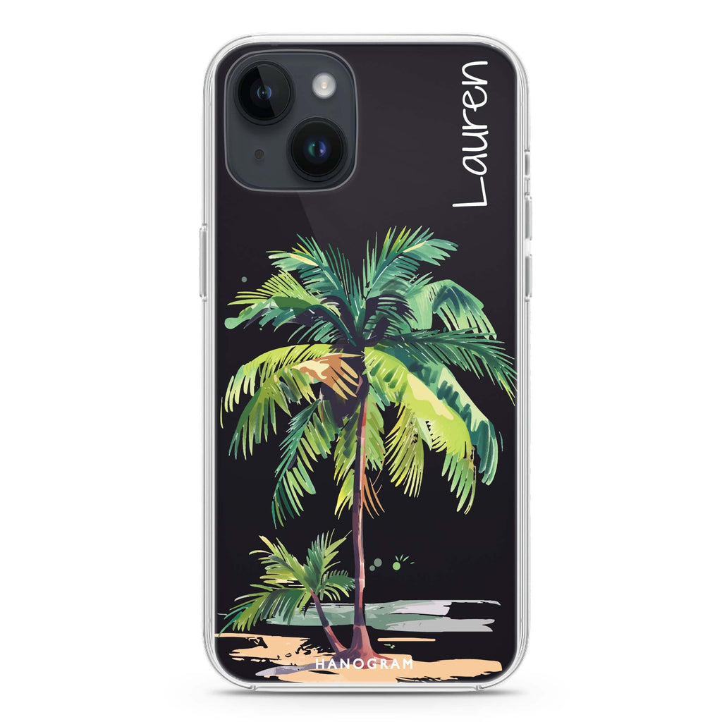 Island Palms iPhone 15 Plus 水晶透明保護殼