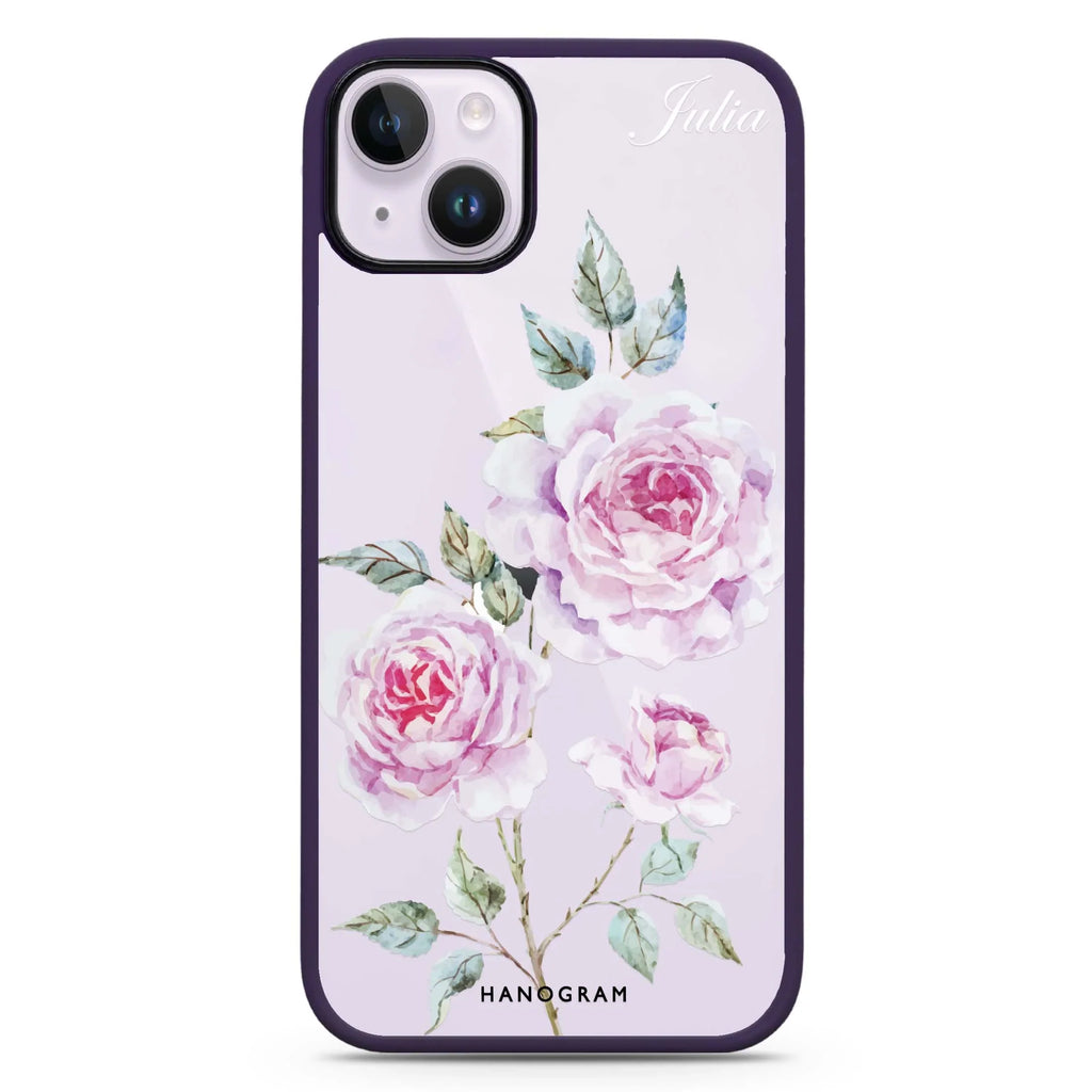 Simple Floral iPhone 15 Plus 防衝擊保護殼