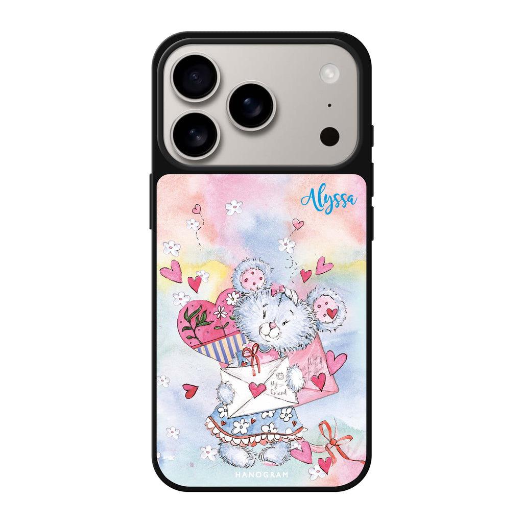 Sweet Bear 款式2 小熊 iPhone 17 Pro Max 鏡面手機殼主圖