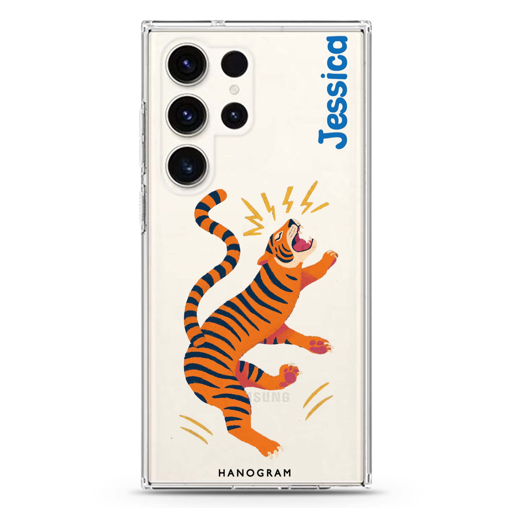 Roar in Motion Samsung Galaxy Ultra 可加名字透明保護殼，適用 S26/S25/S24/S23 Ultra，圖1