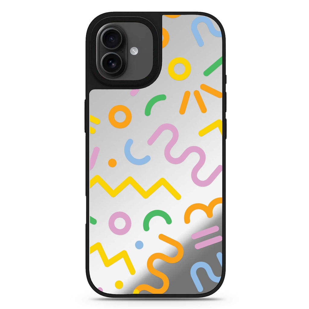 Abstract Doodles 款式4 iPhone 17 抽象藝術鏡面手機殼 主圖設計