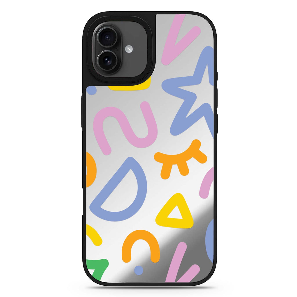 Abstract Doodles 款式6 iPhone 17 抽象藝術鏡面手機殼 主圖設計