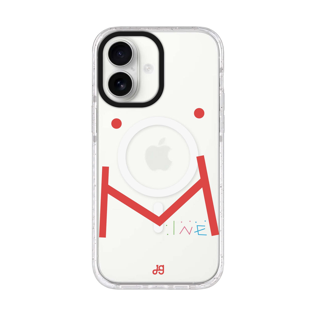 Mine iPhone 17 水晶透明保護殼正面展示