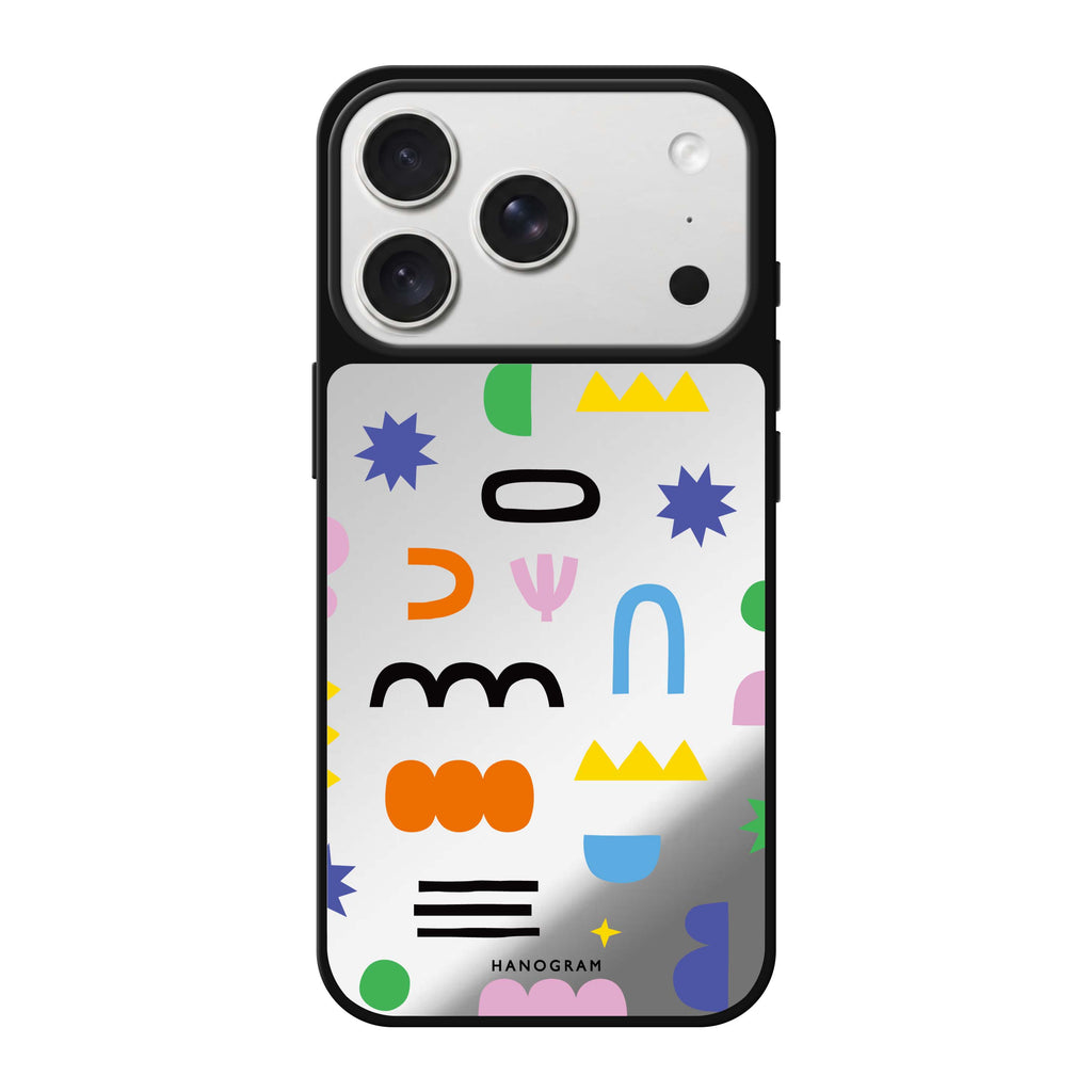 Abstract Doodles Pattern 鏡面手機殼