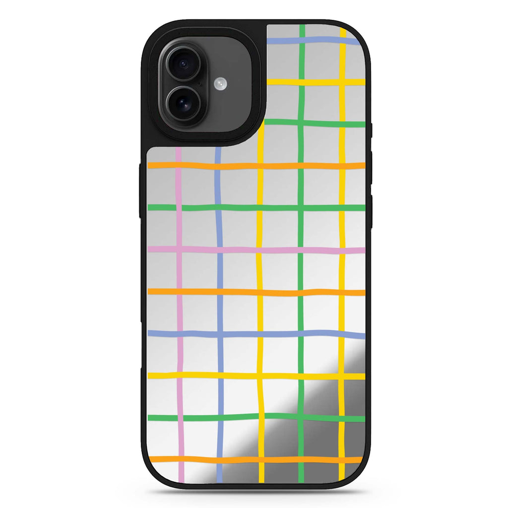 Abstract Doodles Pattern 款式2 iPhone 17 抽象藝術鏡面手機殼 主圖設計