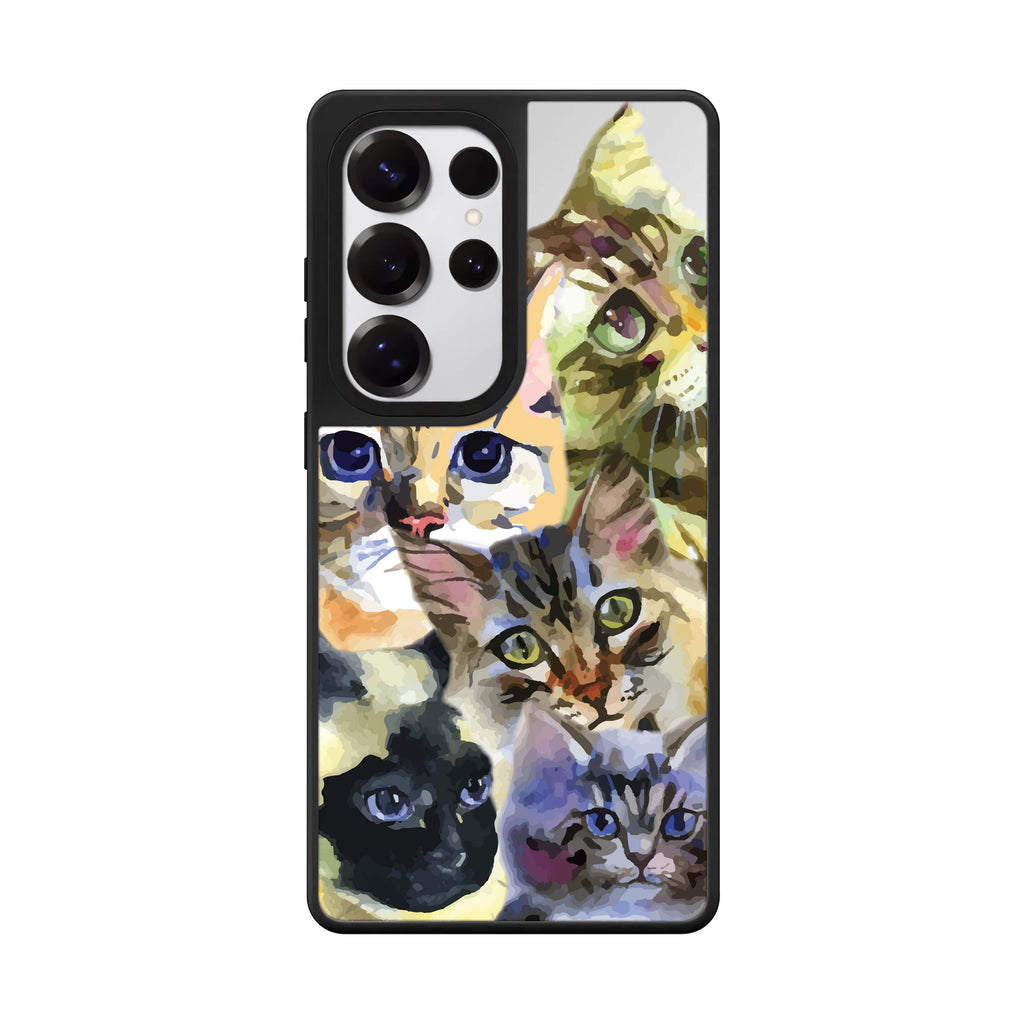 Watercolour Cat 鏡面手機殼