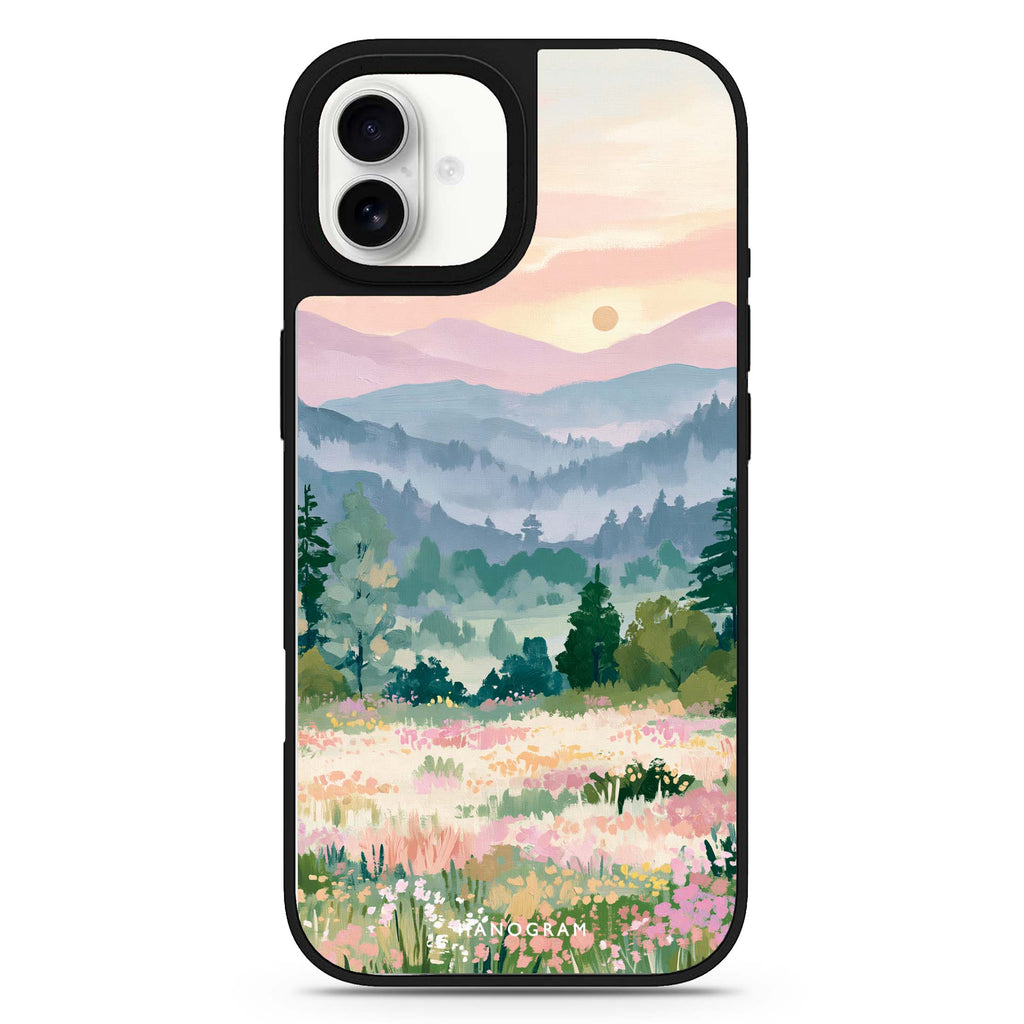 Daybreak over Wildflowers 鏡面手機殼