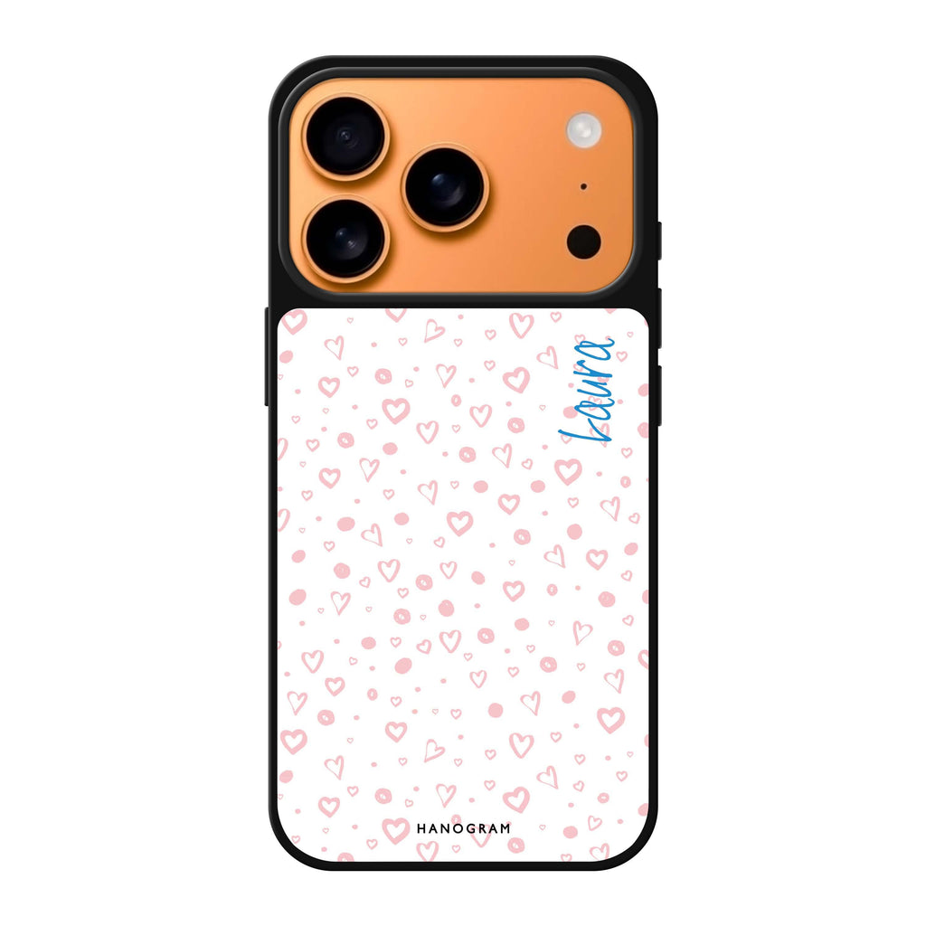 Pinky Hearts 愛心 iPhone 17 Pro Max 鏡面手機殼主圖
