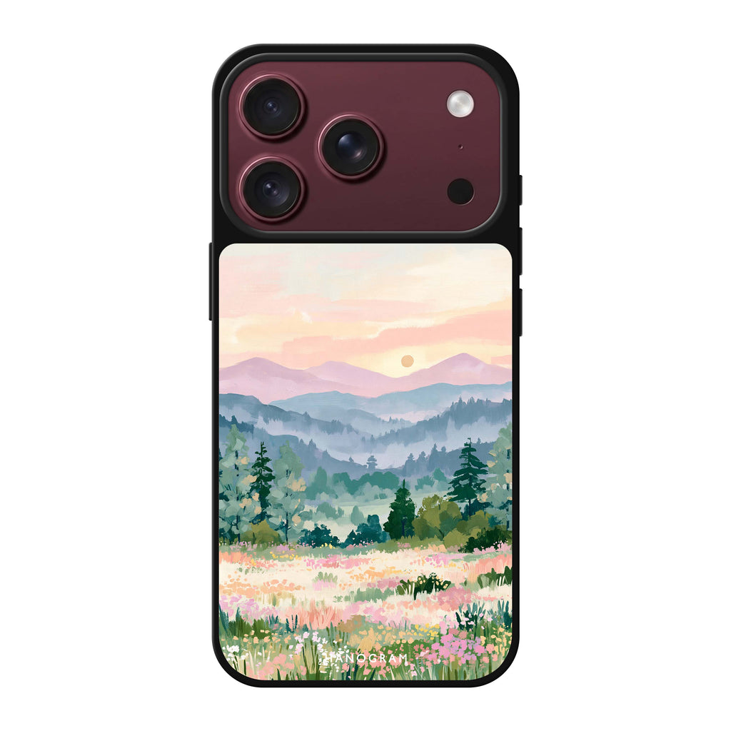 Daybreak over Wildflowers 鏡面手機殼