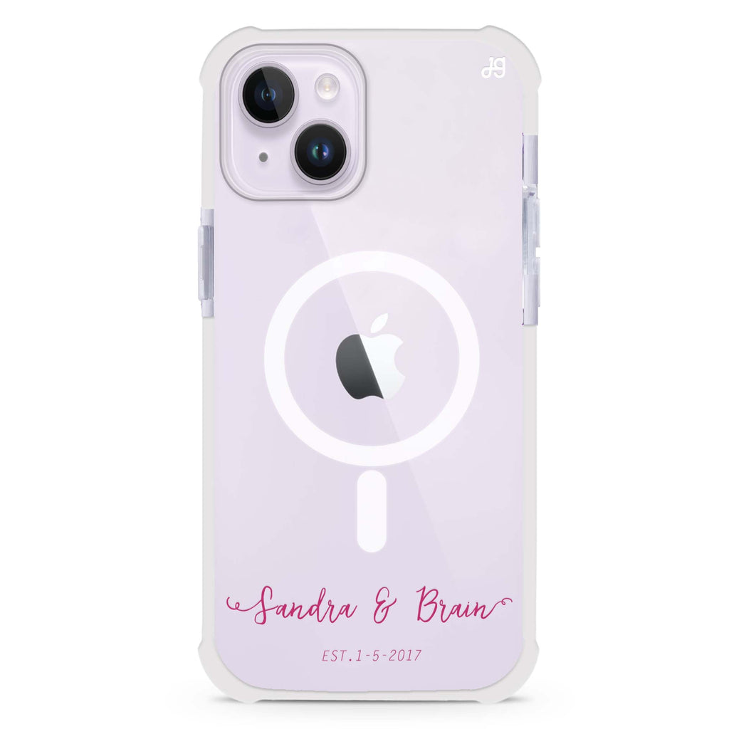 You & Me & Our Date iPhone 15 Plus Magsafe 兼容超強防摔保護殼