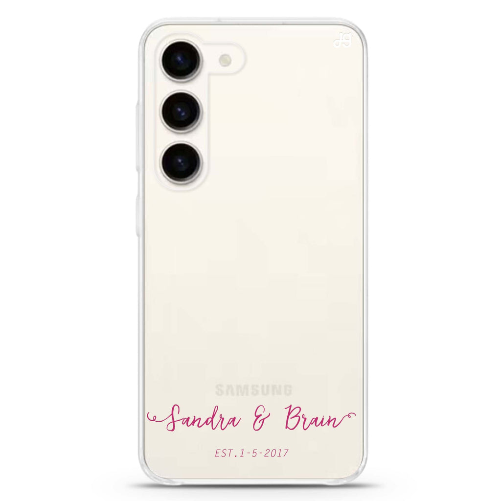 You & Me & Our Date Samsung Galaxy 水晶透明保護殼