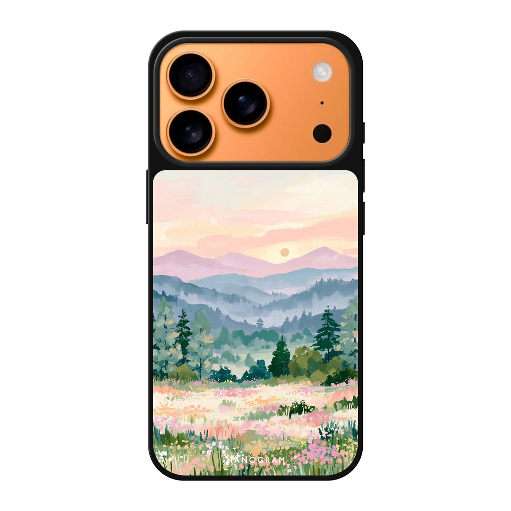 Daybreak over Wildflowers 鏡面手機殼