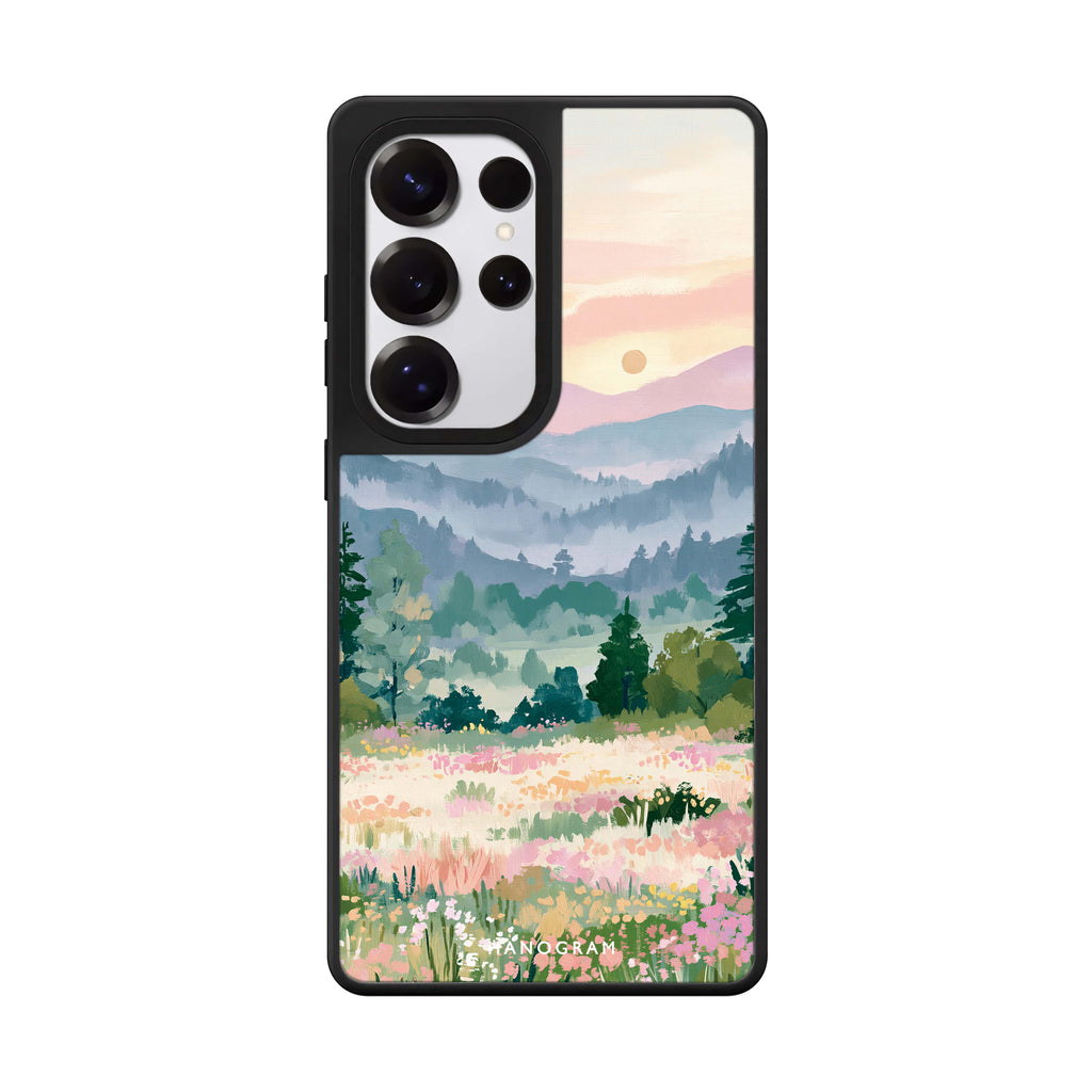 Daybreak over Wildflowers Samsung Galaxy 鏡面手機殼