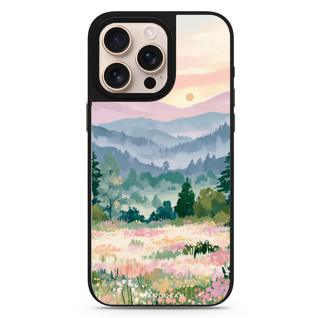 Daybreak over Wildflowers 鏡面手機殼