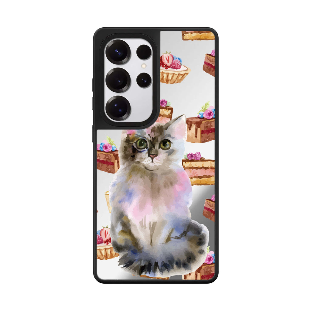 Watercolour Cat 鏡面手機殼
