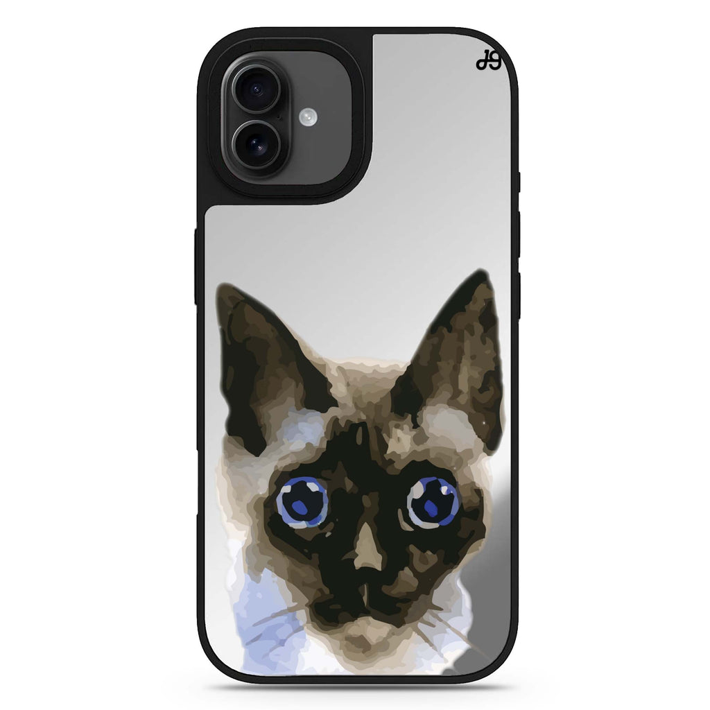 Watercolour Cat 款式6 iPhone 17 貓咪鏡面手機殼 主圖設計