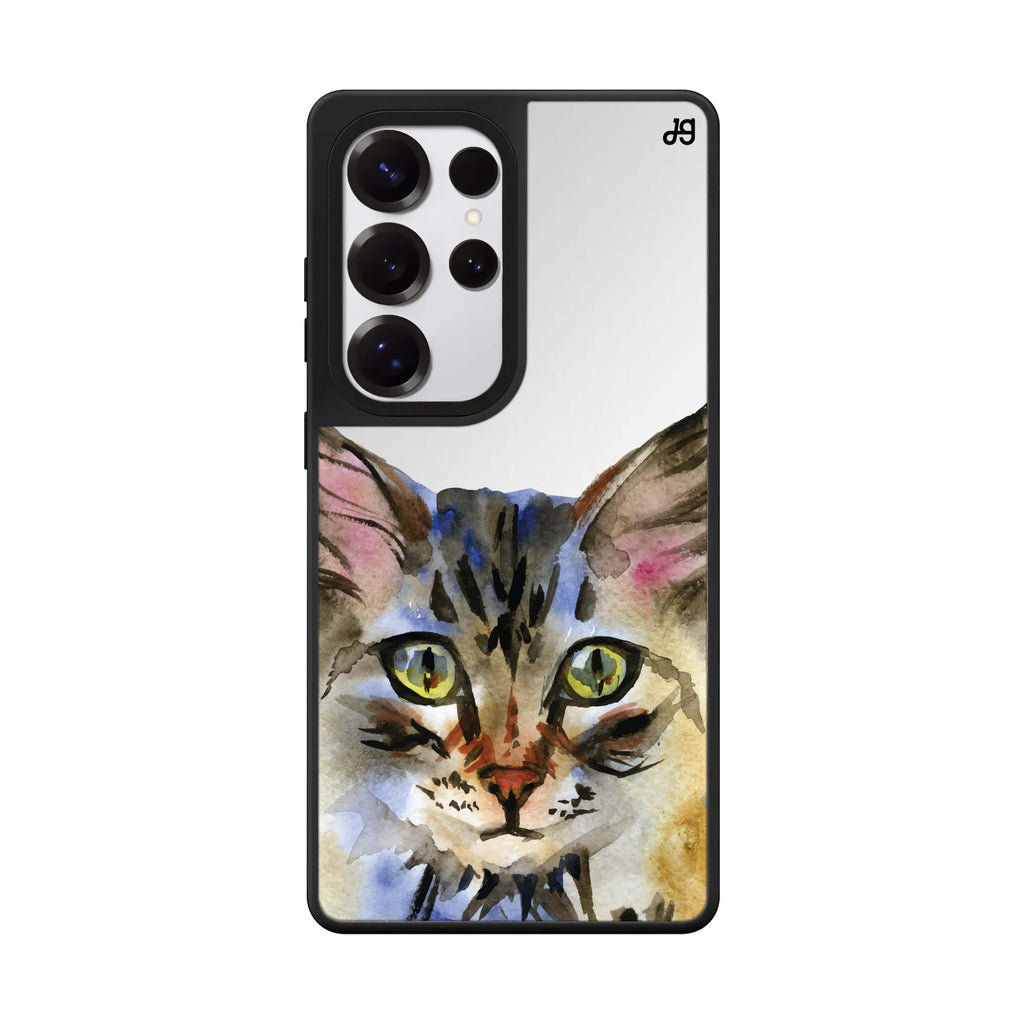 Watercolour Cat 鏡面手機殼
