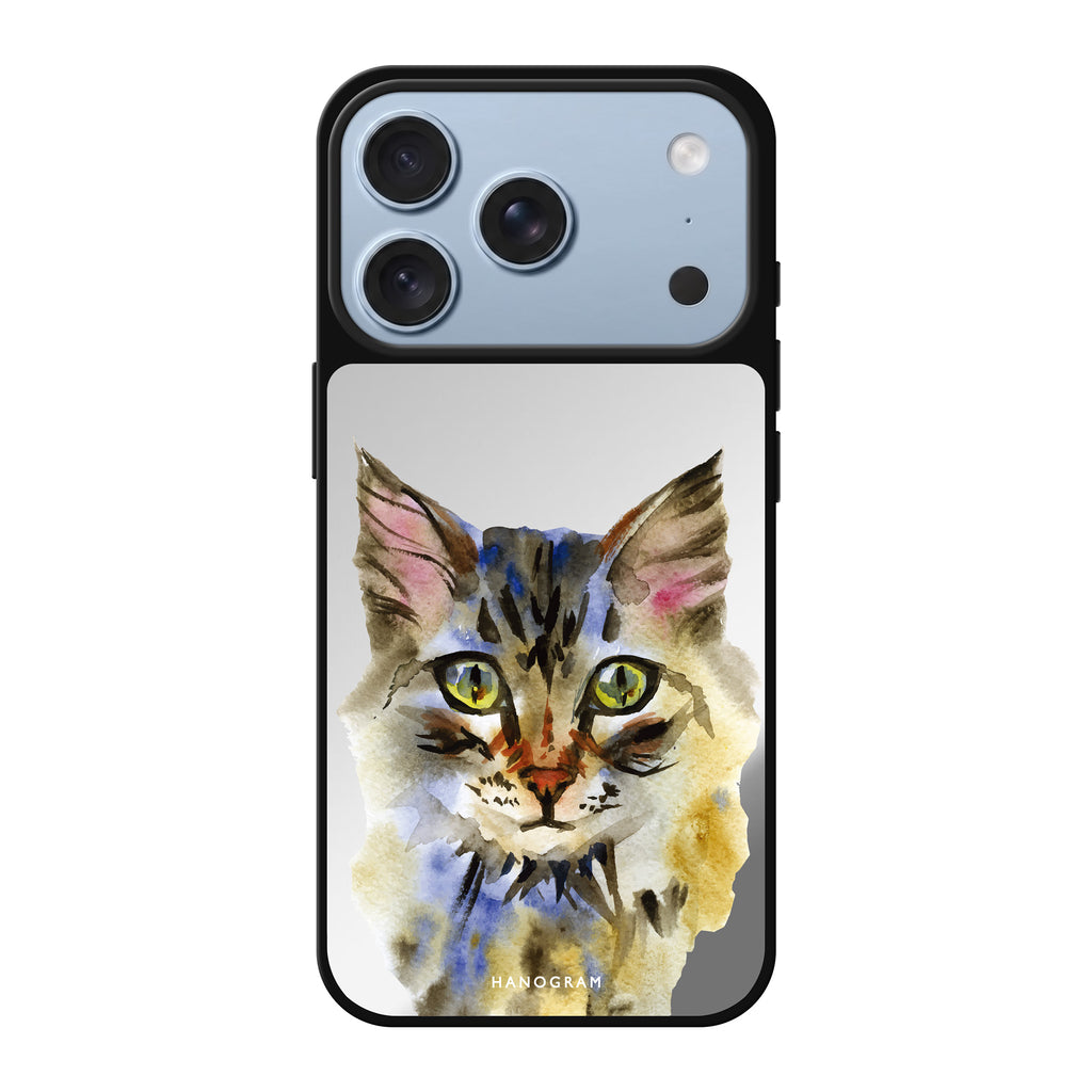 Watercolour Cat 鏡面手機殼