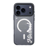 Modern Nameplate iPhone 17 Pro Max MagSafe 水晶透明保護殼 文字設計設計 可自訂名字及字色 圖1